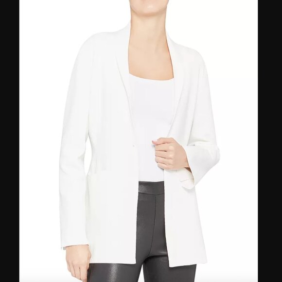 Theory Etiennette Knit Blazer White Jacket Womens Medium M Summer Officewear - Picture 3 of 12